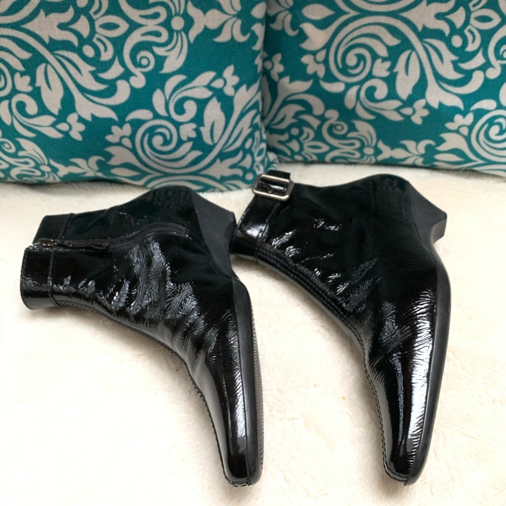 Prada Black Patent Leather Booties - Picture 4 of 9